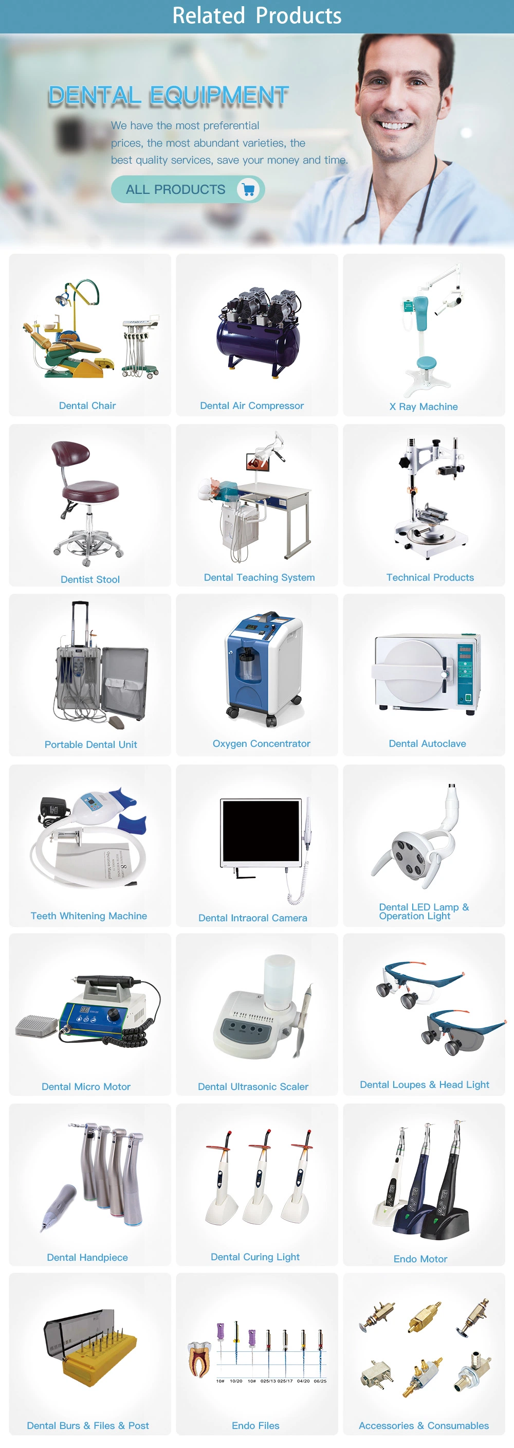 Best Sale Manufacturer Dental Unit Dental Chair for Clinic and Hospital